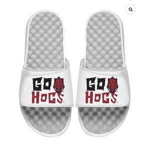Arkansas Razorbacks Go Hogs iSlide Slide Sandals Mens Size 10 NWT MSRP $44.99